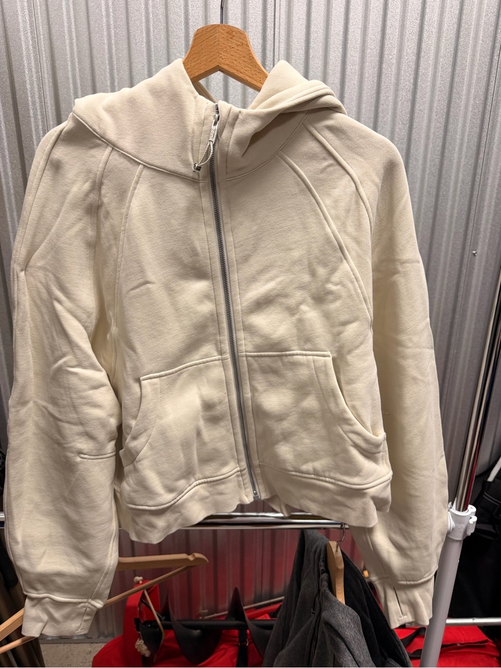 Lululemon Scuba Oversized Full Zip Hoodie - XL/XL - Bone
